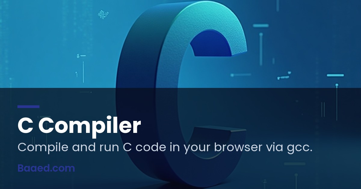 Free Online C Compiler — Compile & Run C Code Instantly — Baaed FREE ...