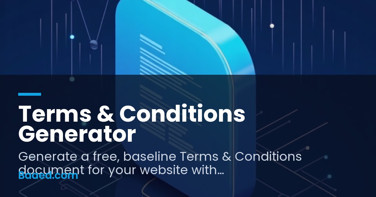 Free Terms & Conditions Generator — Baaed FREE SEO Suite