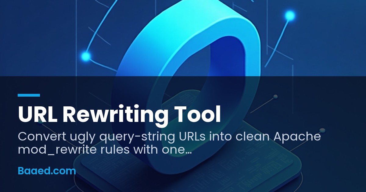 URL Rewriting Tool — Free mod_rewrite Generator — Baaed FREE SEO Suite